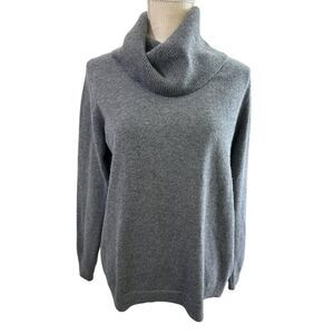 Pure Collection Cashmere Cowl Neck Sweater Women's sz 12L Cozy Soft